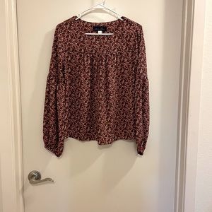 Long sleeve floral shirt